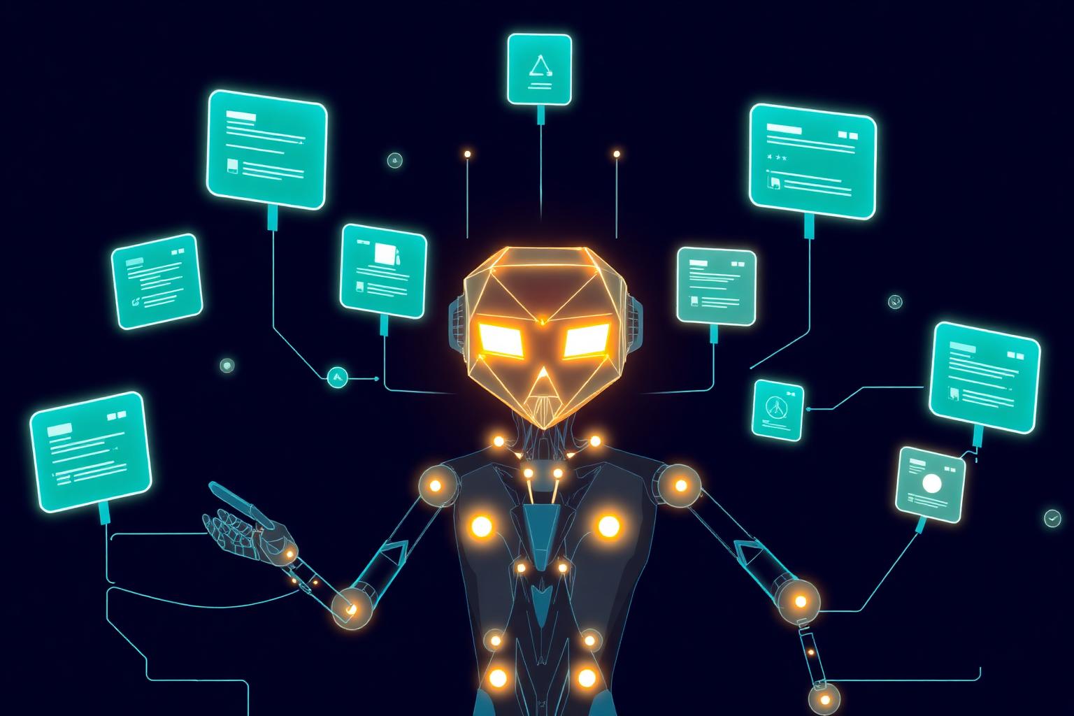 Best AI agents 2026 — autonomous AI agent orchestrating multiple workflows illustration